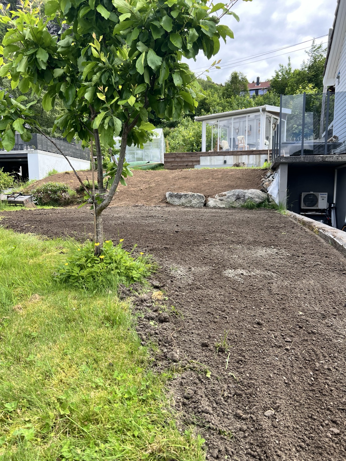 Ferdig planert hageområde