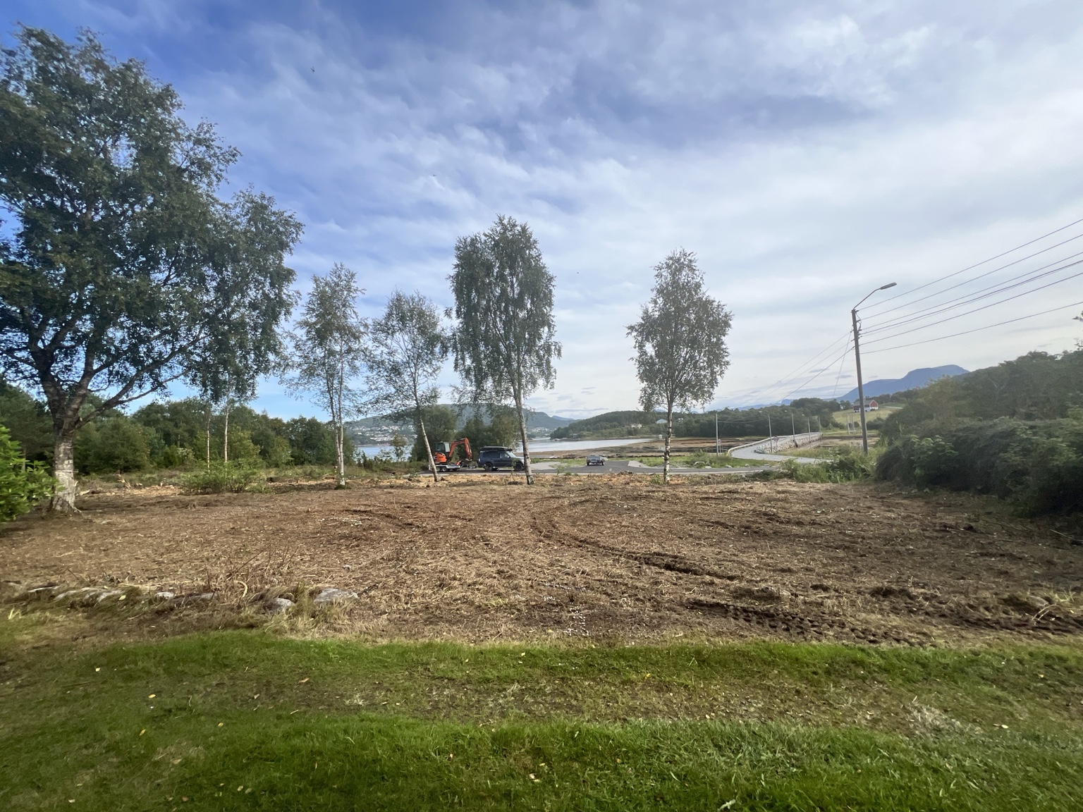 Ryddet område etter arbeid
